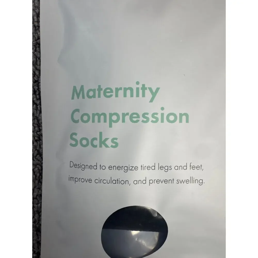 NWT Motif Maternity Compressions Socks Black‎ Medium